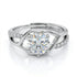 Moissanite Diamond 1 Carat Silver Solitaire Ring For Your Queen for women - Free Size