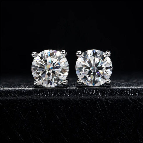 Zarkan Soul Shine Silver Studs