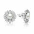 925 Silver Pearl Elegant Tops Earring With Rectangle AD