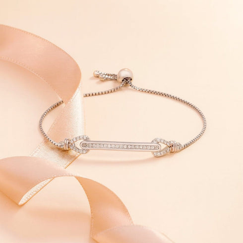 Zarkan 925 Silver Line Bracelet
