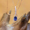 Hallmark Silver Dark Blue Mirage Pendant