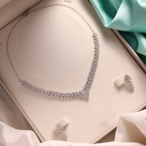 Hallmark Silver Evening Wedding Night Party Jewelry Set