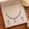 Hallmark Silver Elegance Ice Blue jewellery Set