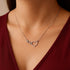 925 Silver Sparkling Minimal Infinity Heart Pendant With Chain