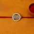 Zarkan Raja Bhaiya Precious Silver Rakhi With Roli Chawal