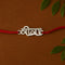 Zarkan VEERA Pure Silver Rakhi With Roli Chawal