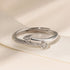 Zarkan Cute Love Arrow Zircon Silver Ring