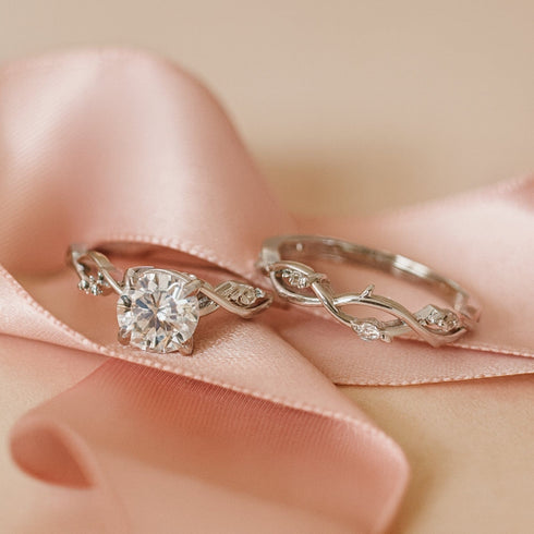 Zarkan 925 Hallmark Surreal Bond Pure Silver Adjustable Stackable Rings