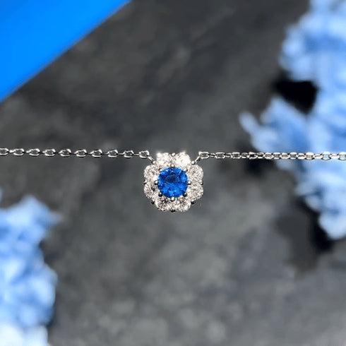 Hallmark Silver Minimal Zircon Pendant