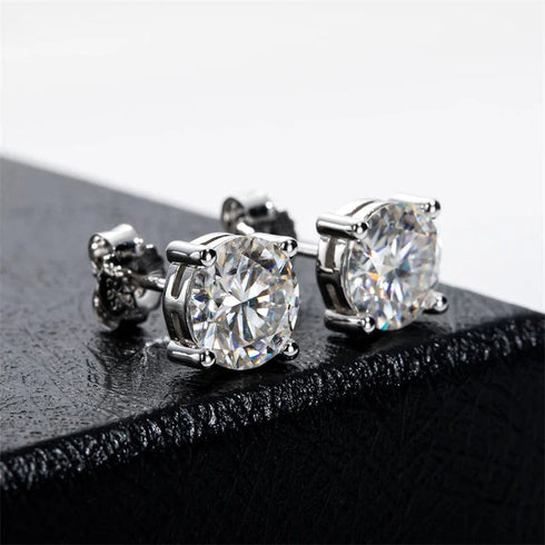 Zarkan Soul Shine Silver Studs