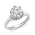 Moissanite 2 Carat Diamond Classic 925 Pure Silver Engagement Ring for women - Free Size