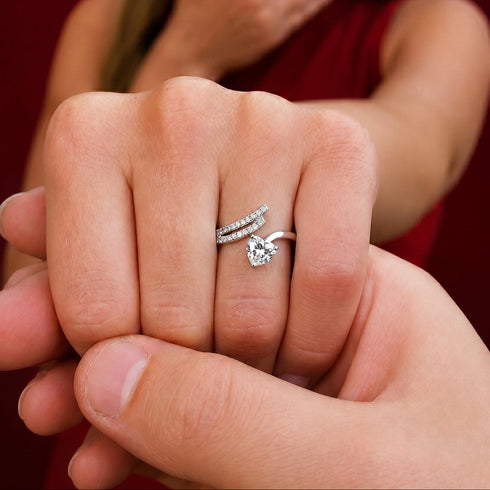 Hallmark Silver Sterling Heart Ring