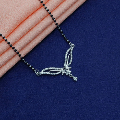 Zarkan 925 Silver Wings Mangalsutra