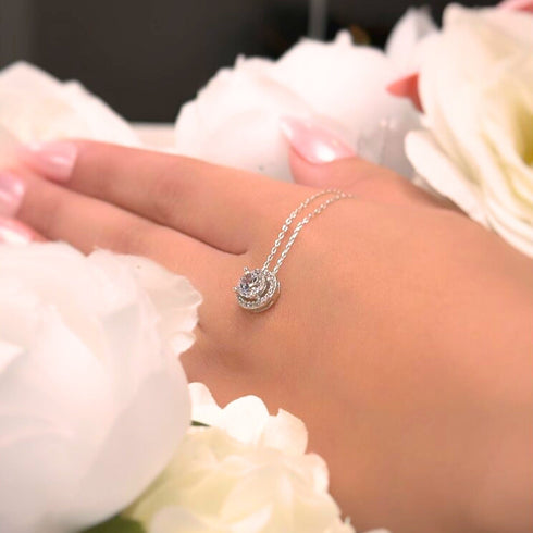 Zarkan Silver Stud Zircon Royal Jewelry Set