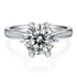 2 Carat Moissanite Diamond 925 Silver Minimal Solitaire Ring for women - Free Size