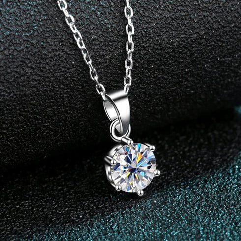 Zarkan 925 Silver Classic Solitaire pendant