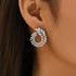 Zarkan 925 Silver American Diamond Earrings