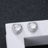 Zarkan 925 American Diamond Heart Shaped Earrings