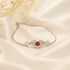 Zarkan Red Bits of Bloom Silver Bracelet