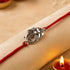 Zarkan Pure Silver Rakhi With Roli Chawal