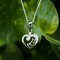 Zarkan 925 Silver Love Heart Letter Pendant