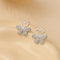 Zarkan Butterfly Heart Pure Silver Earrings