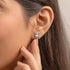 Zarkan Cute Stud AD Pure Silver Earring