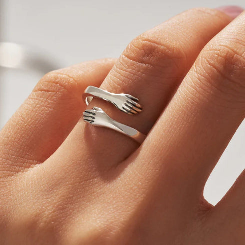 Zarkan Cozy Hug Pure Silver Ring