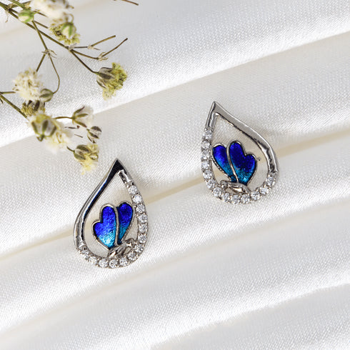 Zarkan Mystical Butterflies 925 Silver Earring
