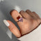 Zarkan Pink Heart Silver Ring