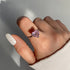 Zarkan Pink Heart Silver Ring