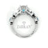 Zarkan Princes Blue Crown 925 Pure Silver Ring