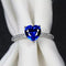 Hallmark Silver Timeless Heart & Sapphire Ring