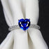 Hallmark Silver Timeless Heart & Sapphire Ring