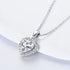 Zarkan 925 Silver Classic Heart Pendant With Link Chain