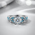 Zarkan Princes Blue Crown 925 Pure Silver Ring