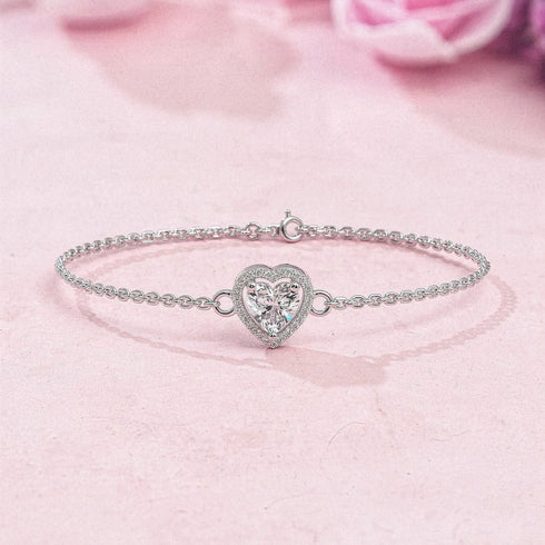 Hallmark Silver Minimal Heart Bracelet