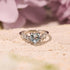 Hallmark Silver Heart’s Desire Aqua Blue Stone Ring