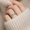 Zarkan 925 Hallmark Slash The Diamonds Pure Silver Adjustable Ring
