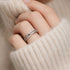 Zarkan 925 Hallmark Slash The Diamonds Pure Silver Adjustable Ring