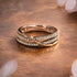 Zarkan 925 Hallmark Slash The Diamonds Pure Silver Adjustable Ring