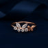 Hallmark Silver "Rose Gold Butterfly Diamond Ring