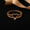 Hallmark Silver Rose Gold Heart Solitaire Promise Ring