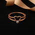 Hallmark Silver Rose Gold Heart Solitaire Promise Ring