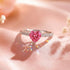 Hallmark Silver Pink Blush Heart Ring