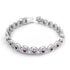 Zarkan 925 Silver Dark Pink Royal Bracelet