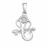 Zarkan 925 Silver Flute Ganesha Pendant