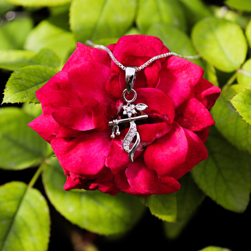 Zarkan 925 Silver Krishna Bansuri Pendant With Chain