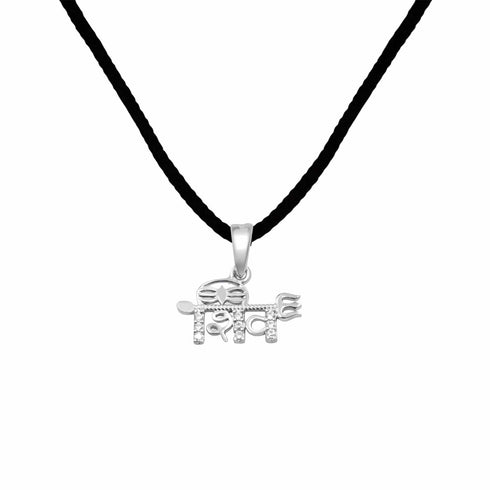 Zarkan 925 Silver Shiva Trishul Pendant