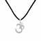 Zarkan 925 Silver OM Trishul Pendant